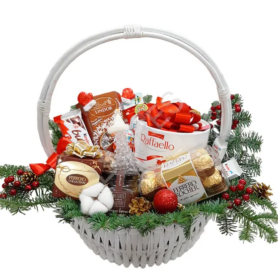 Корзина сладостей С новым годом!