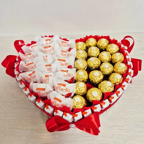 Сердце из конфет Вечная любовь